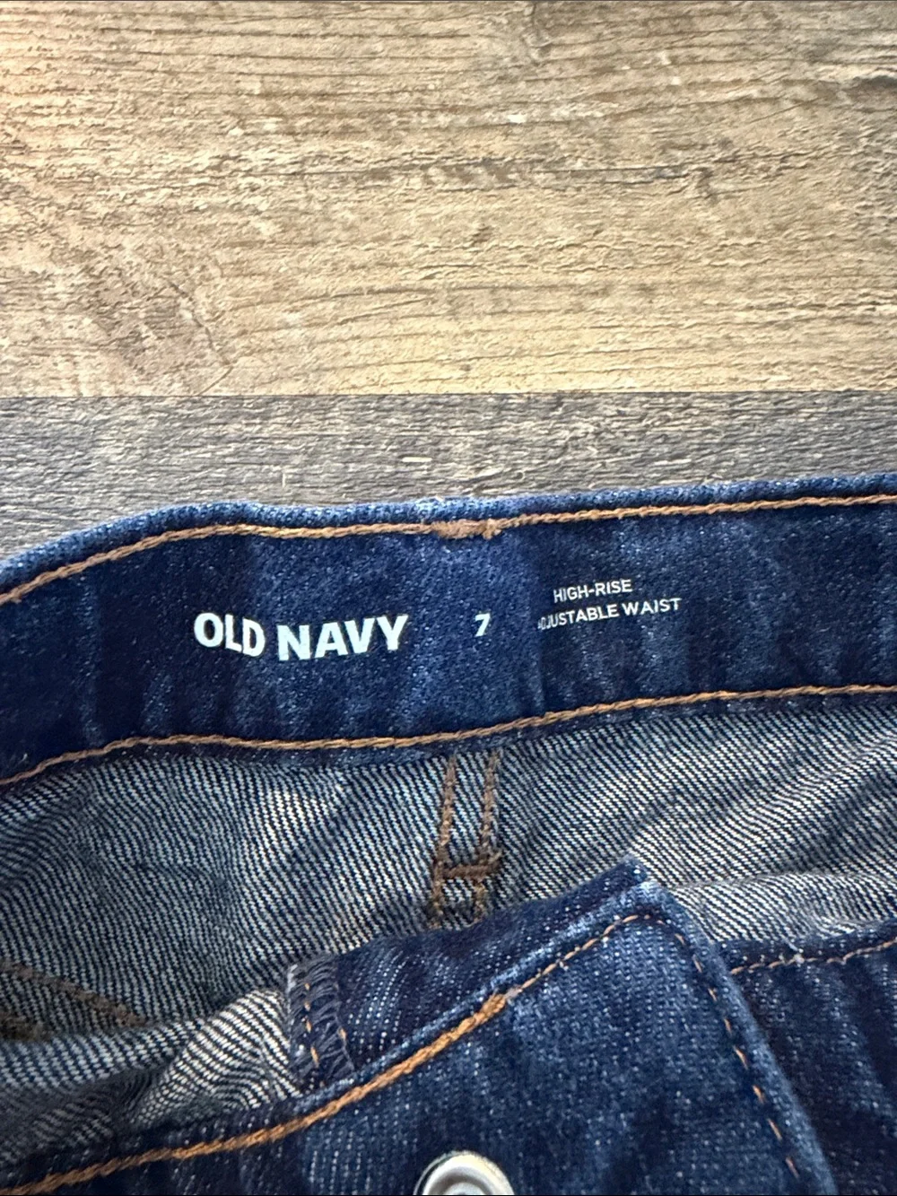 Old Navy Dark Blue Denim Girls Frayed Hem Shorts